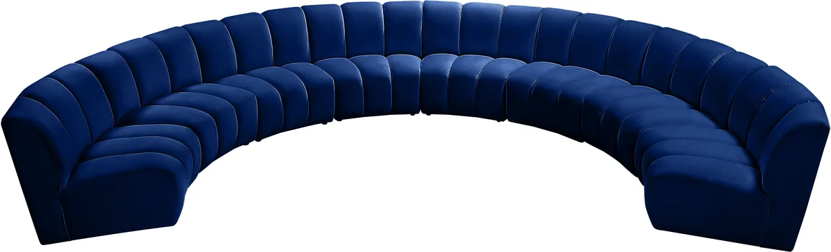 Infinity - 8 Piece Modular Sectional - Navy