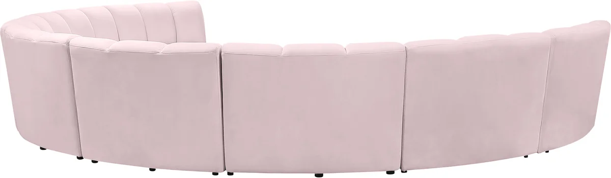 Infinity - 8 Piece Modular Sectional - Pink