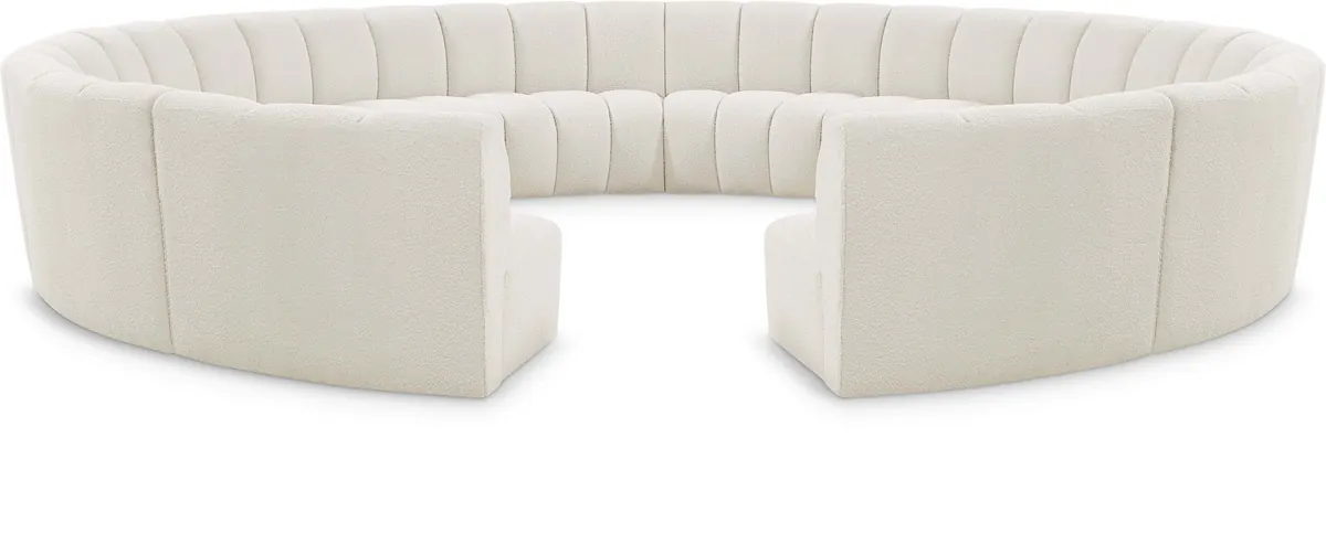 Infinity - 12 Piece Modular Sectional - Cream