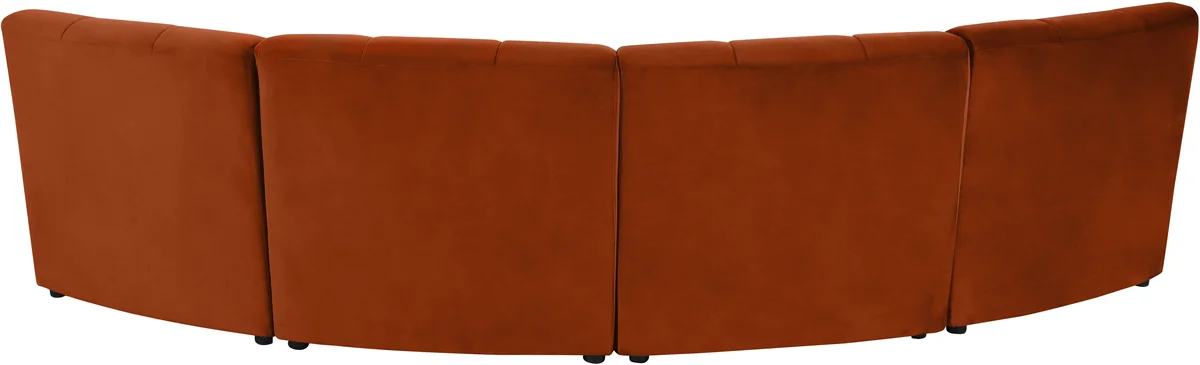 Limitless - 4 Piece Modular Sectional - Cognac