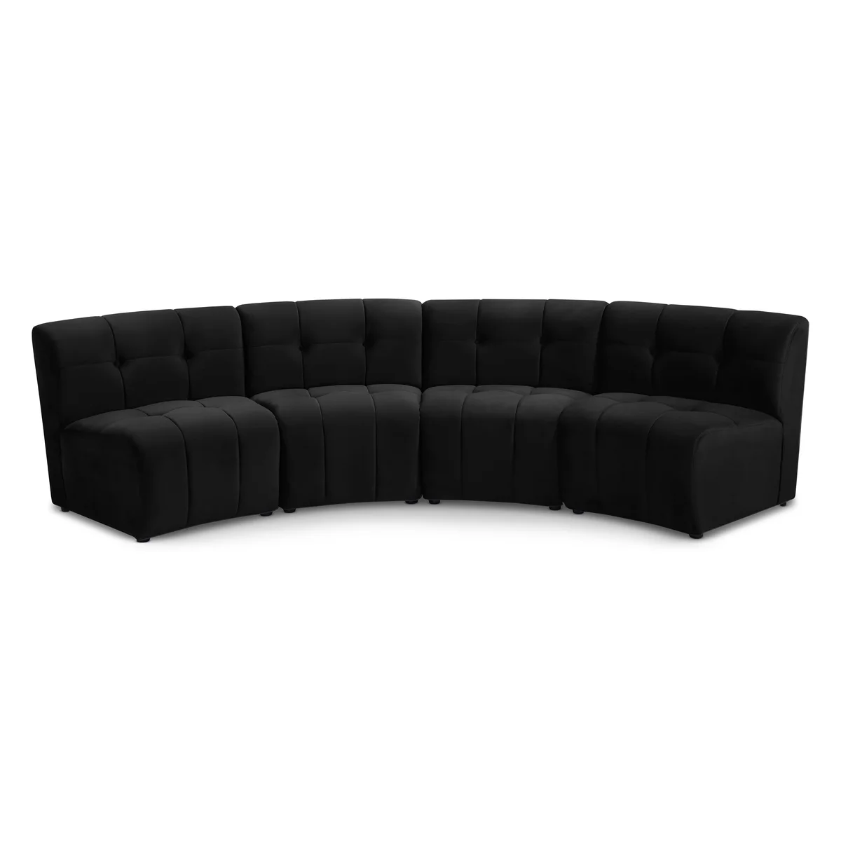 Limitless - 4 Piece Modular Sectional - Black