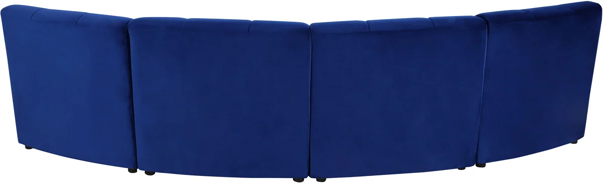 Limitless - 4 Piece Modular Sectional - Navy