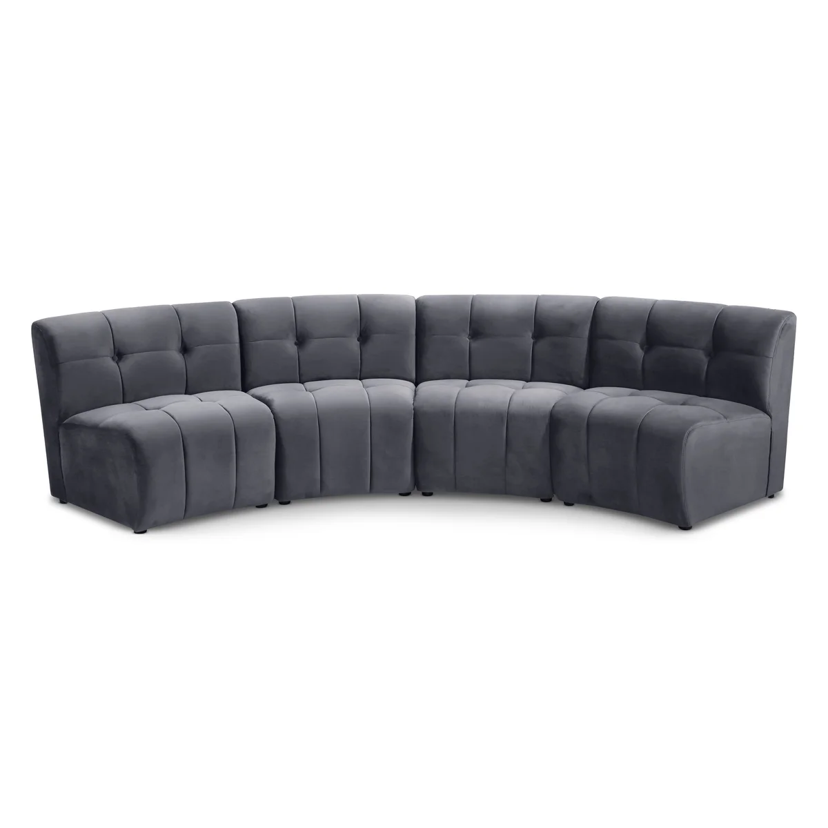 Limitless - 4 Piece Modular Sectional - Gray