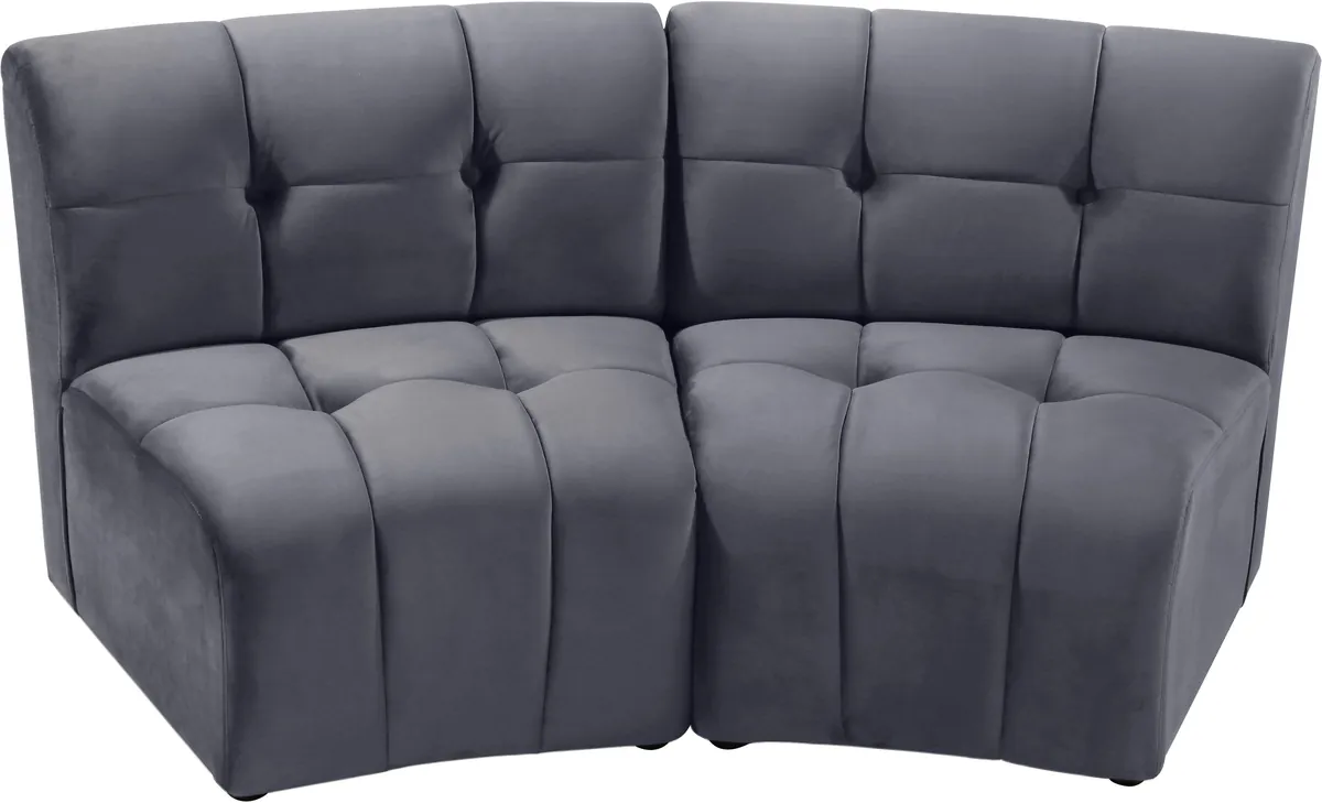 Limitless - 2 Piece Modular Sectional - Gray