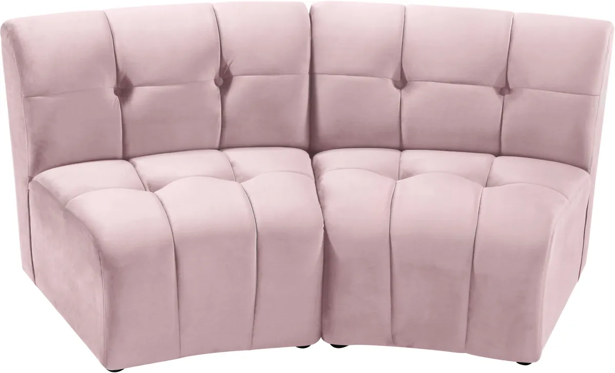Limitless - 2 Piece Modular Sectional - Pink