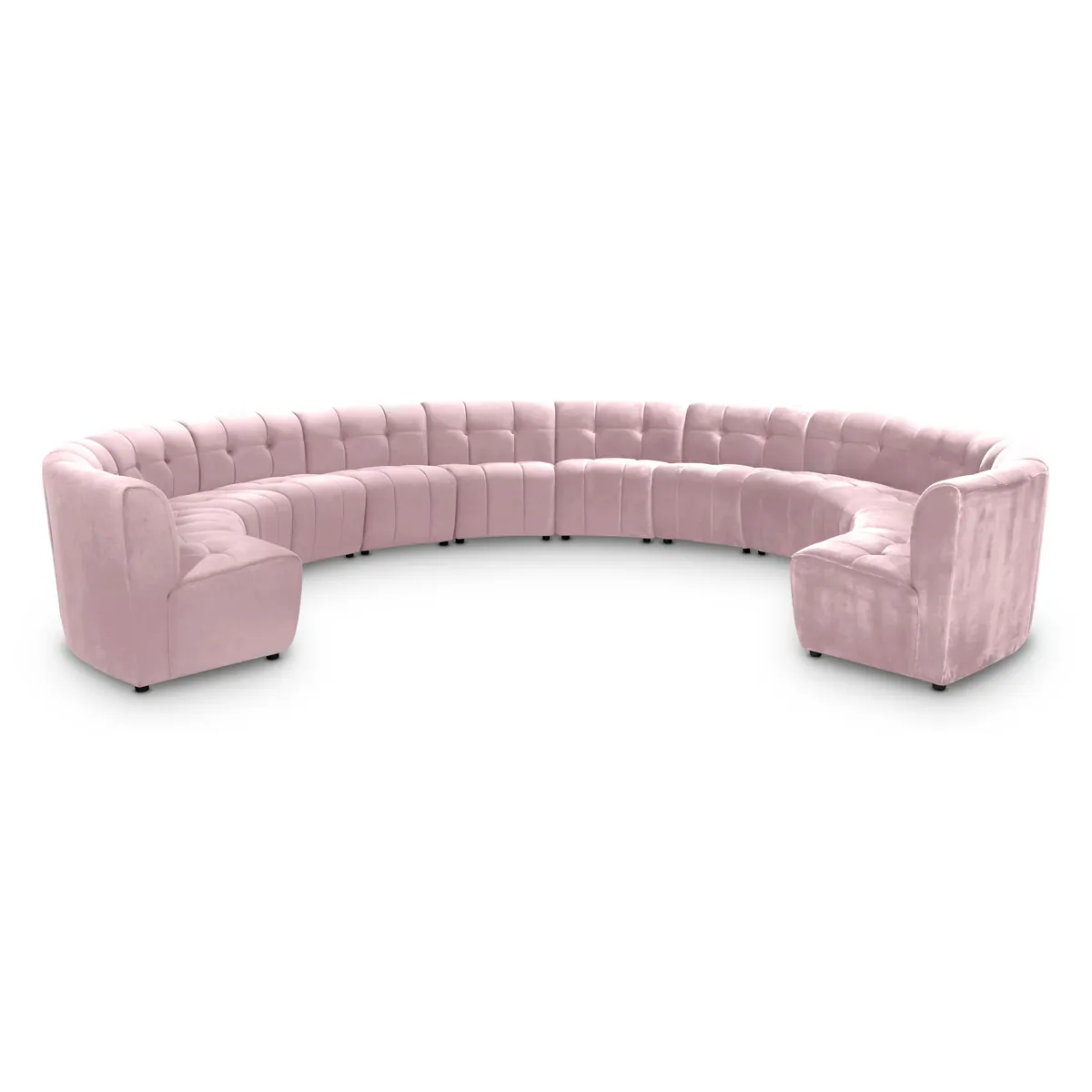 Limitless - 12 Piece Modular Sectional - Pink