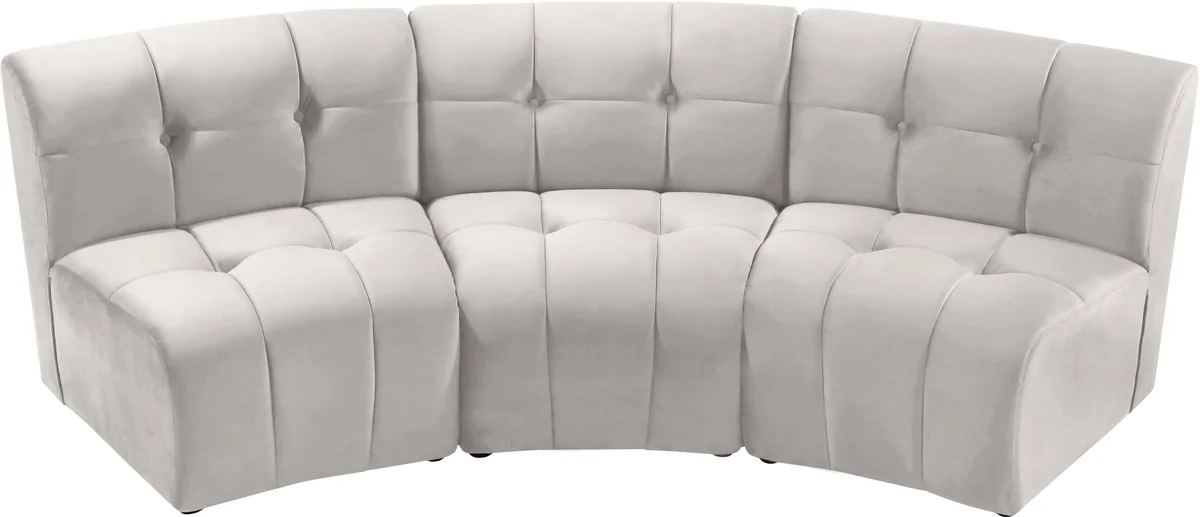 Limitless - 3 Piece Modular Sectional - Cream