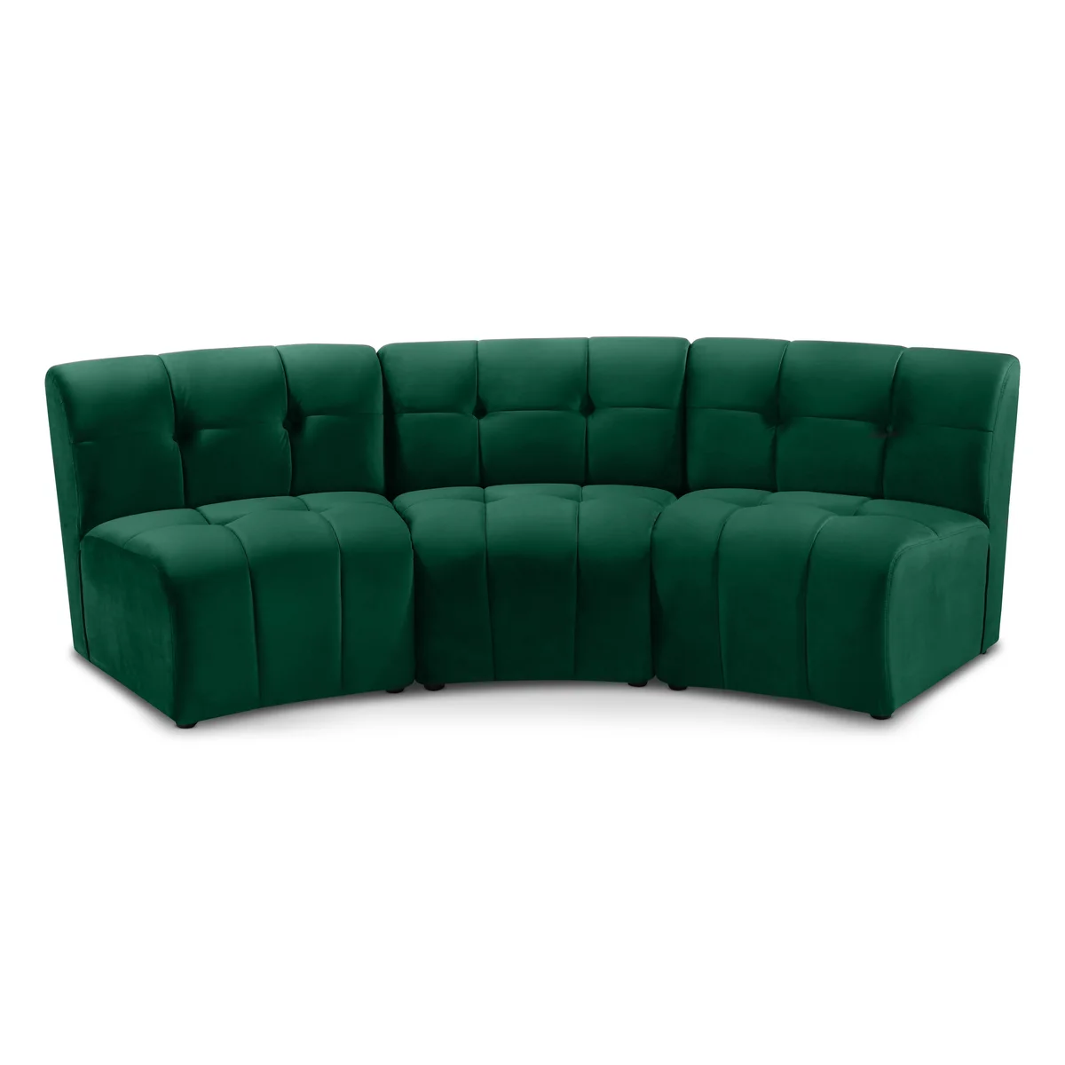 Limitless - 3 Piece Modular Sectional - Green