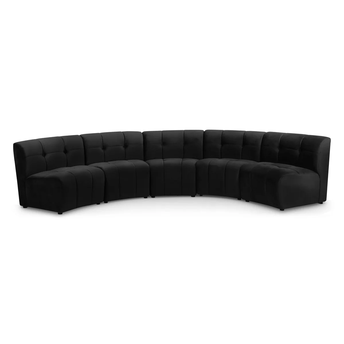 Limitless - 5 Piece Modular Sectional - Black