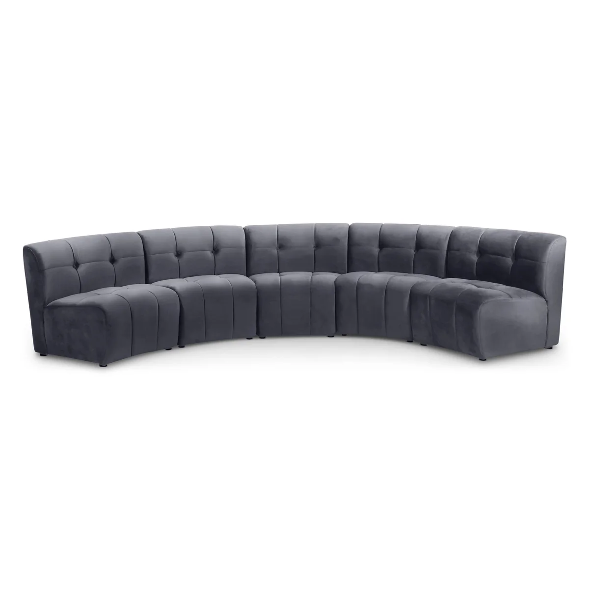 Limitless - 5 Piece Modular Sectional - Gray