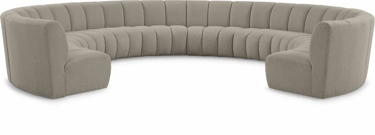 Infinity - 10 Piece Modular Sectional - Light Brown