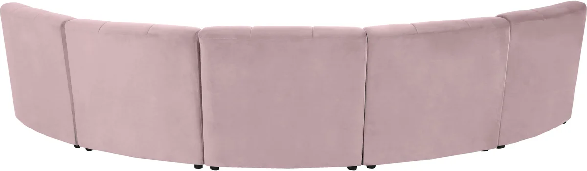 Limitless - 5 Piece Modular Sectional - Pink