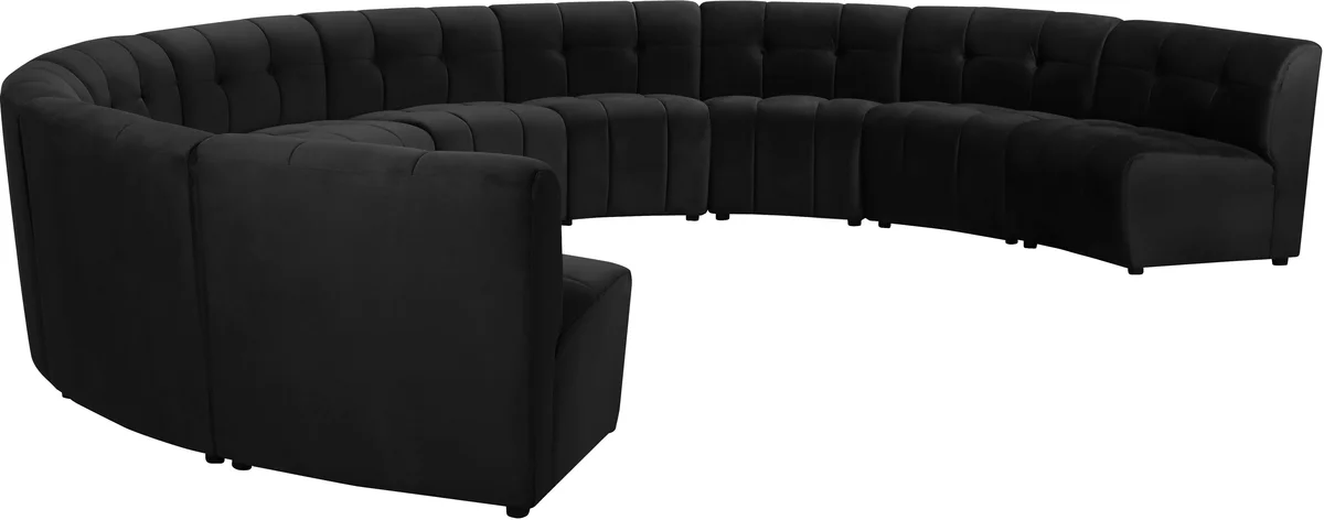 Limitless - 10 Piece Modular Sectional - Black