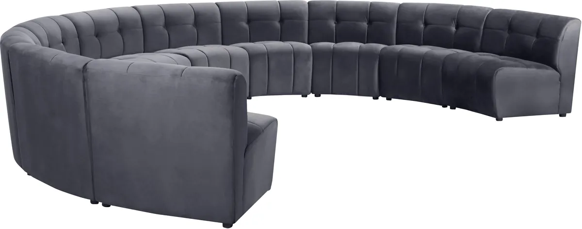 Limitless - 10 Piece Modular Sectional - Gray