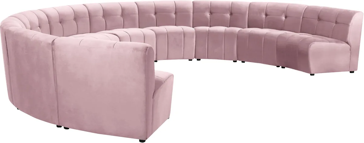 Limitless - 10 Piece Modular Sectional - Pink