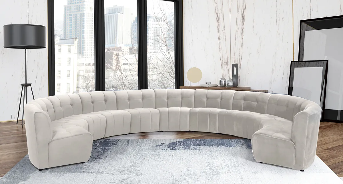Limitless - 11 Piece Modular Sectional - Cream - View 2