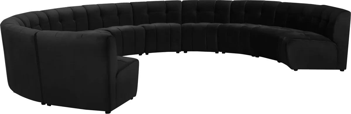 Limitless - 11 Piece Modular Sectional - Black