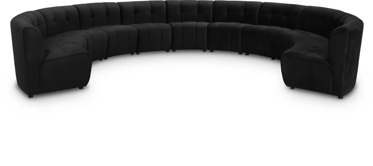 Limitless - 11 Piece Modular Sectional - Black