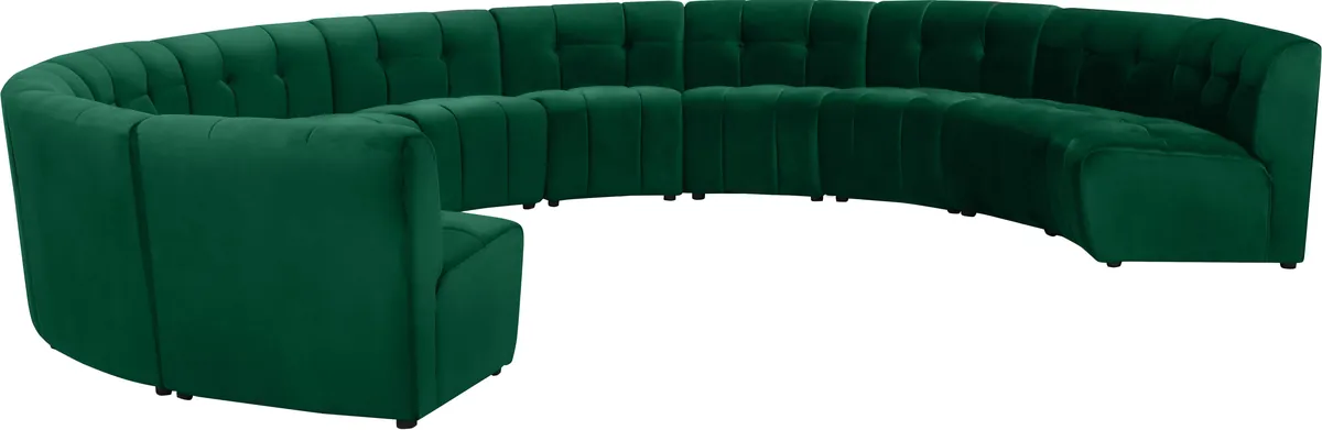 Limitless - 11 Piece Modular Sectional - Green