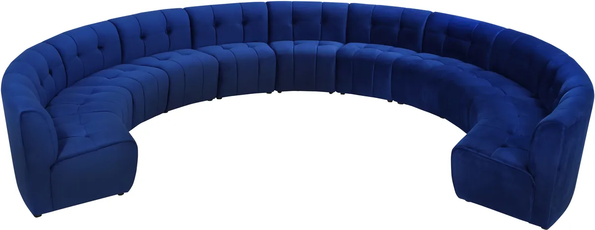 Limitless - 11 Piece Modular Sectional - Navy