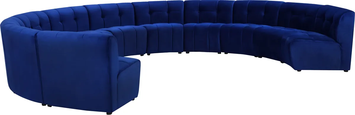 Limitless - 11 Piece Modular Sectional - Navy