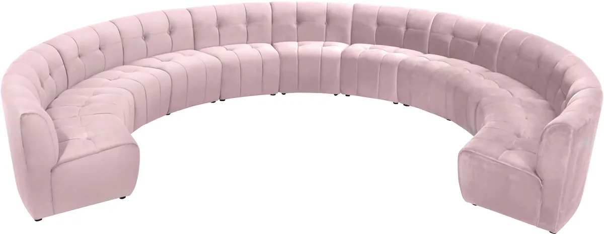 Limitless - 11 Piece Modular Sectional - Pink