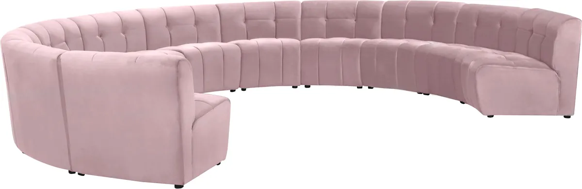 Limitless - 11 Piece Modular Sectional - Pink