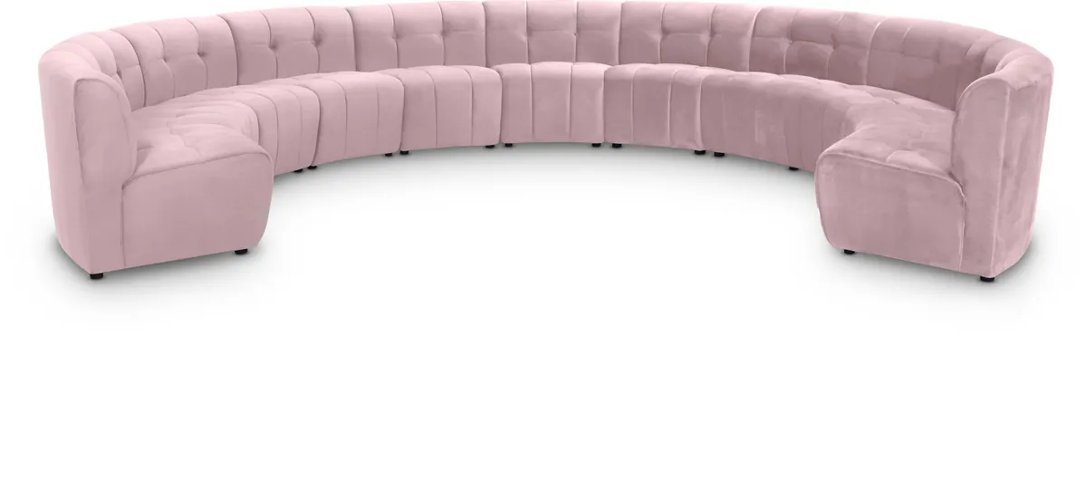 Limitless - 11 Piece Modular Sectional - Pink