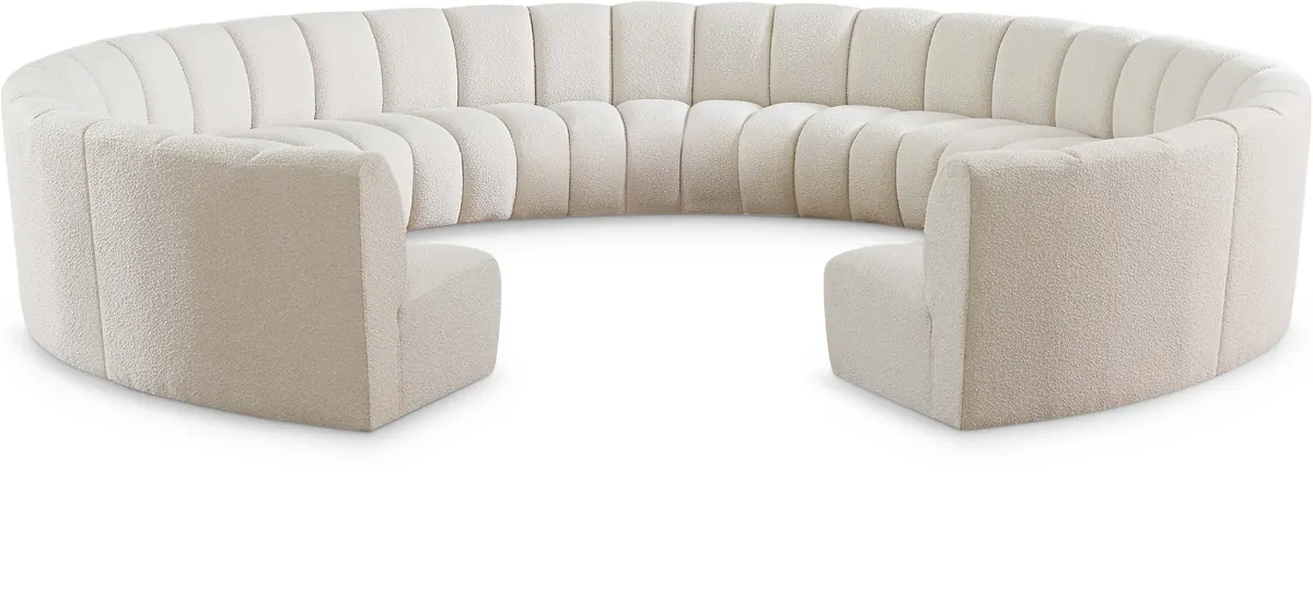 Infinity - 11 Piece Modular Sectional - Cream