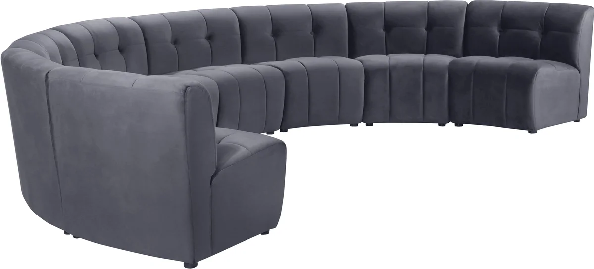Limitless - 8 Piece Modular Sectional - Gray