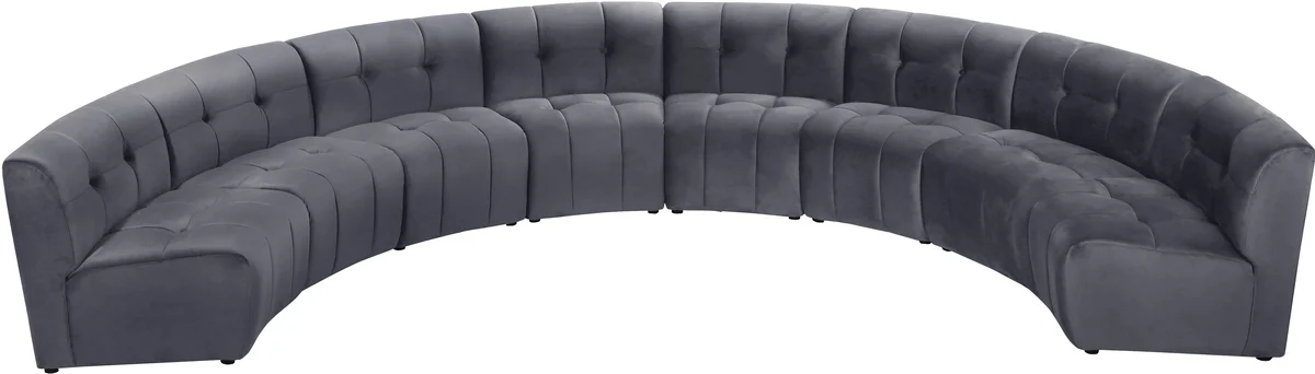 Limitless - 8 Piece Modular Sectional - Gray