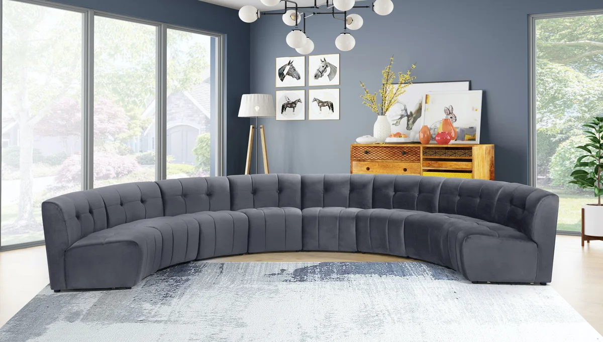 Limitless - 8 Piece Modular Sectional - Gray - View 2