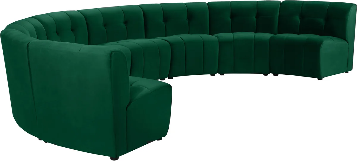 Limitless - 8 Piece Modular Sectional - Green