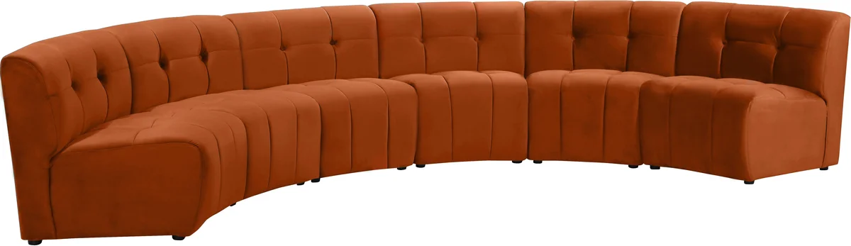 Limitless - 6 Piece Modular Sectional - Cognac