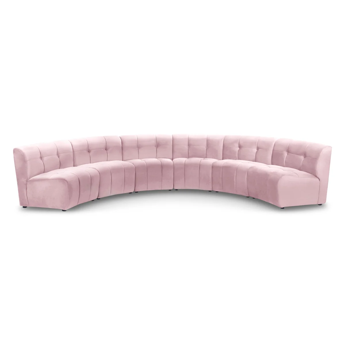 Limitless - 6 Piece Modular Sectional - Pink