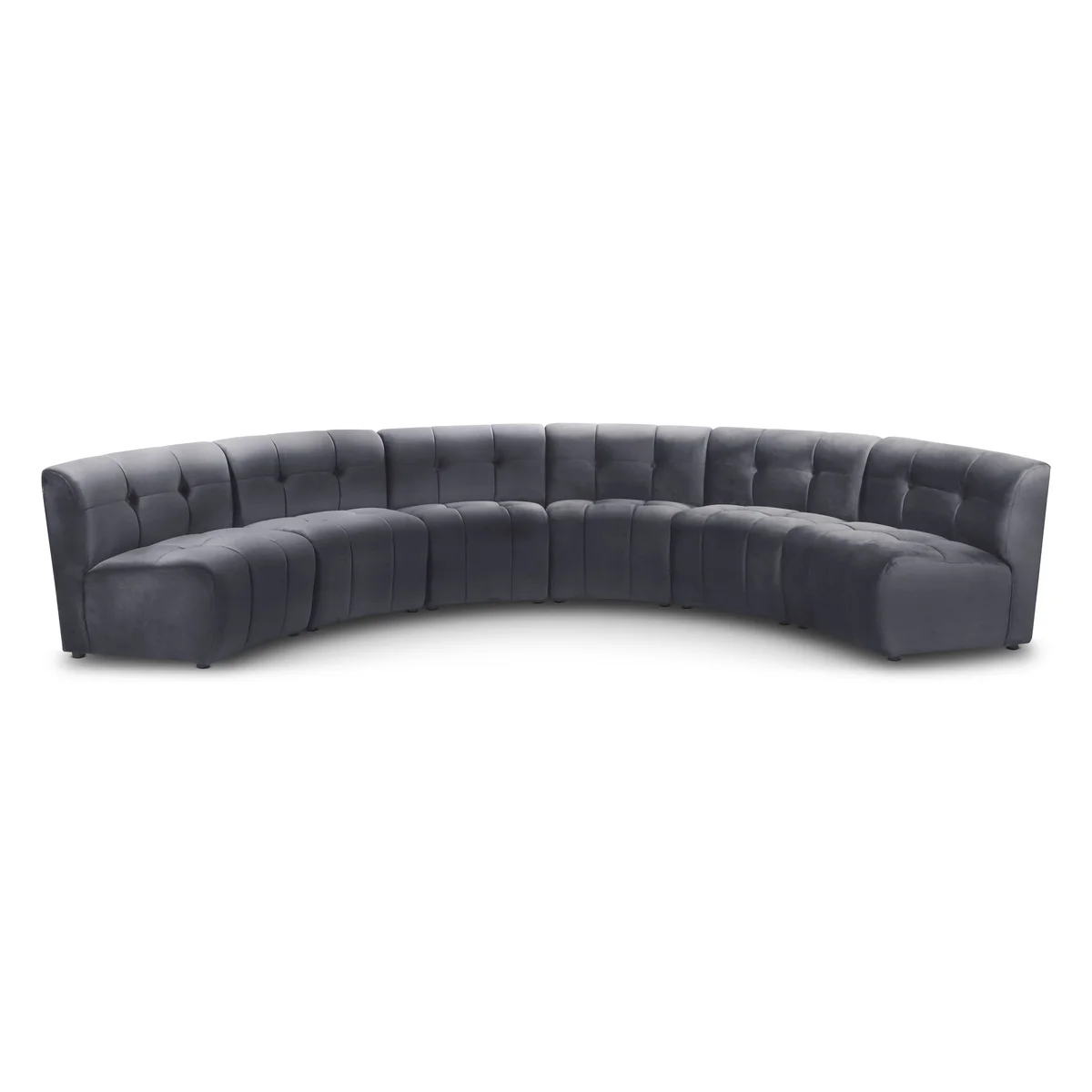 Limitless - 6 Piece Modular Sectional - Gray