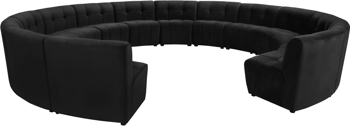 Limitless - 14 Piece Modular Sectional - Black