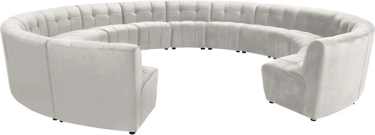 Limitless - 14 Piece Modular Sectional - Cream
