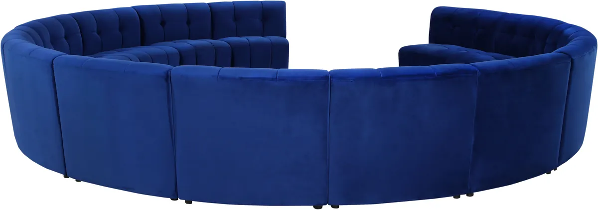 Limitless - 14 Piece Modular Sectional - Navy