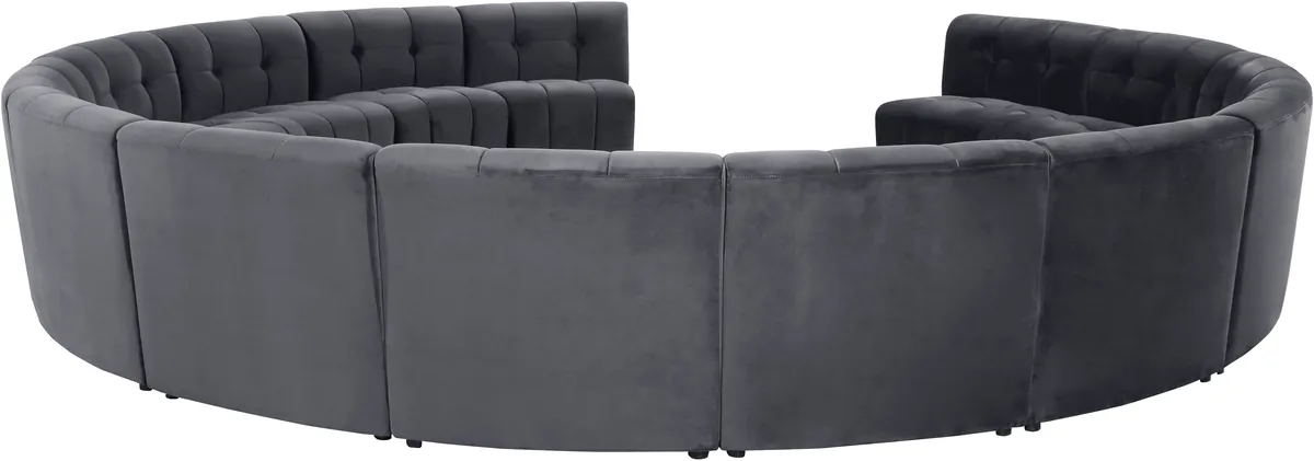 Limitless - 14 Piece Modular Sectional - Gray