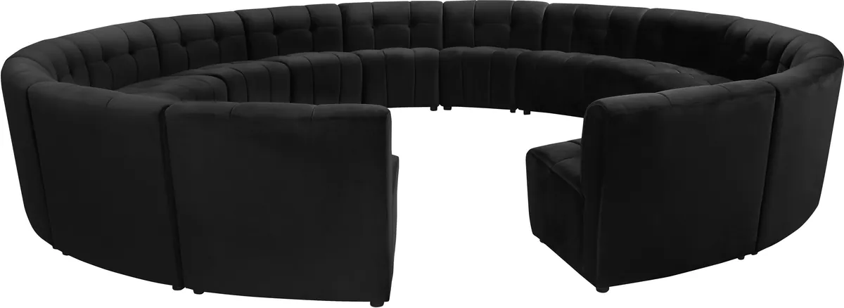 Limitless - 15 Piece Modular Sectional - Black
