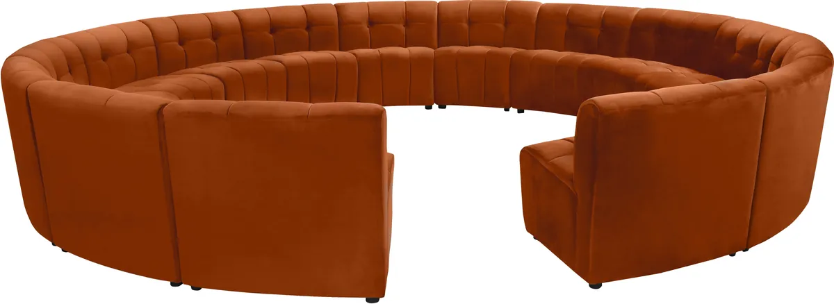 Limitless - 15 Piece Modular Sectional - Cognac