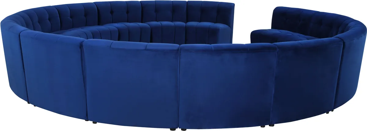 Limitless - 15 Piece Modular Sectional - Navy