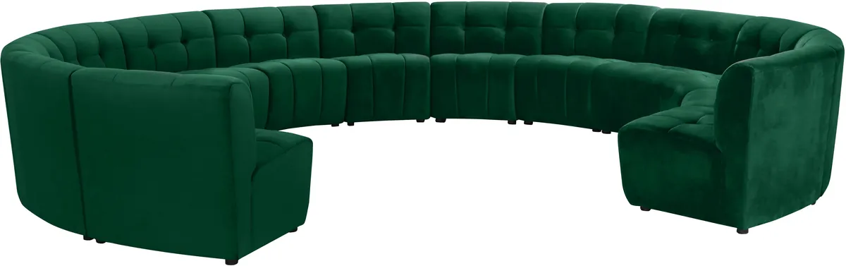 Limitless - 13 Piece Modular Sectional - Green
