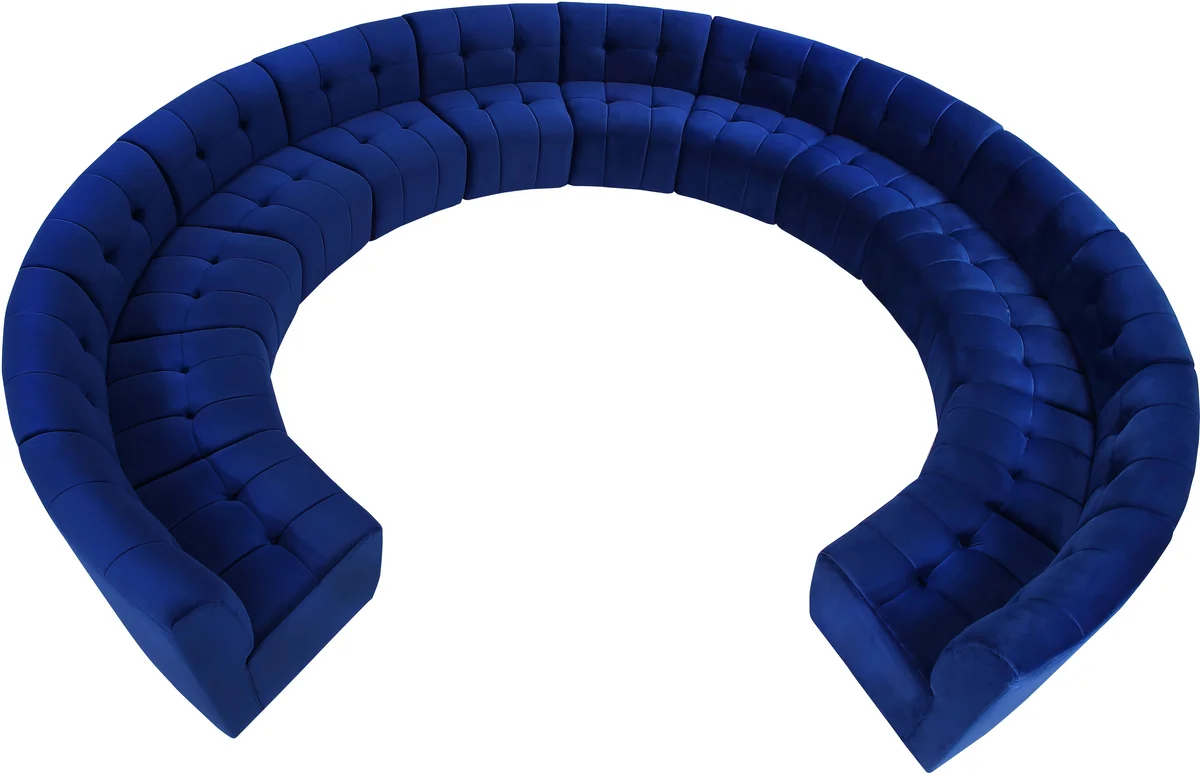 Limitless - 13 Piece Modular Sectional - Navy