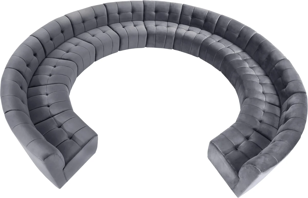 Limitless - 13 Piece Modular Sectional - Gray