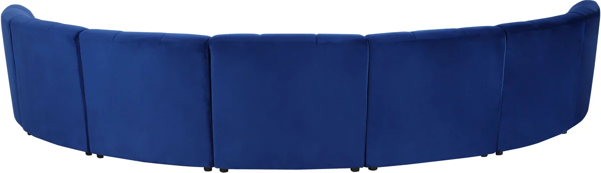 Limitless - 7 Piece Modular Sectional - Navy
