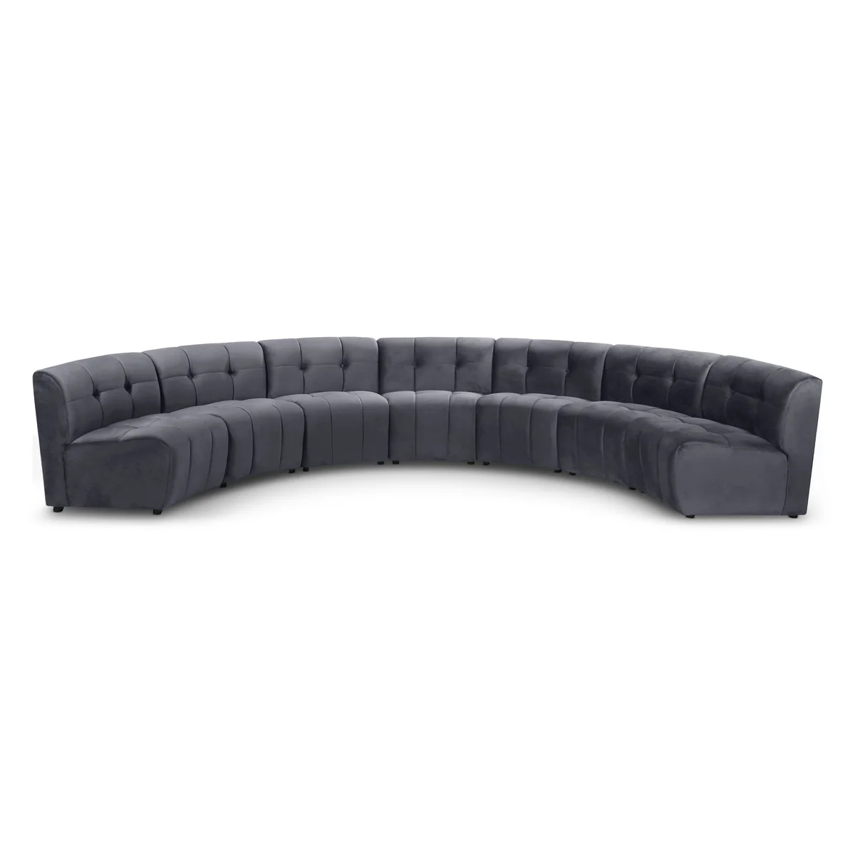 Limitless - 7 Piece Modular Sectional - Gray