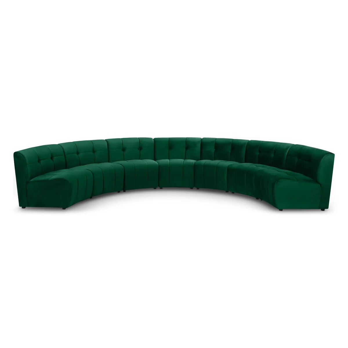 Limitless - 7 Piece Modular Sectional - Green