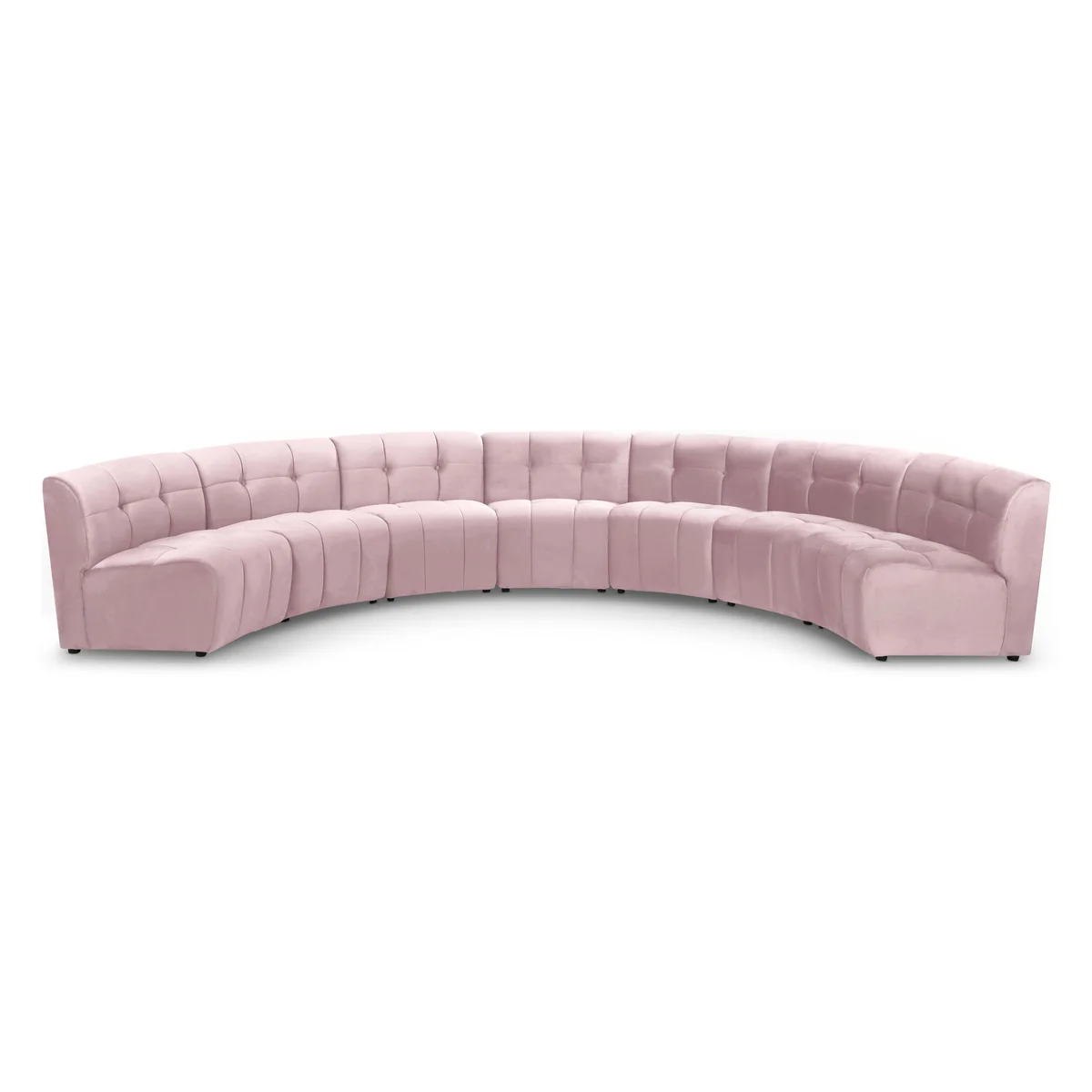 Limitless - 7 Piece Modular Sectional - Pink